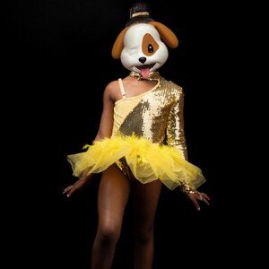 Bundle of 3 Girls’ Dance Costumes – Size 6 – Purple, Gold, & Teal Sequin Outfits